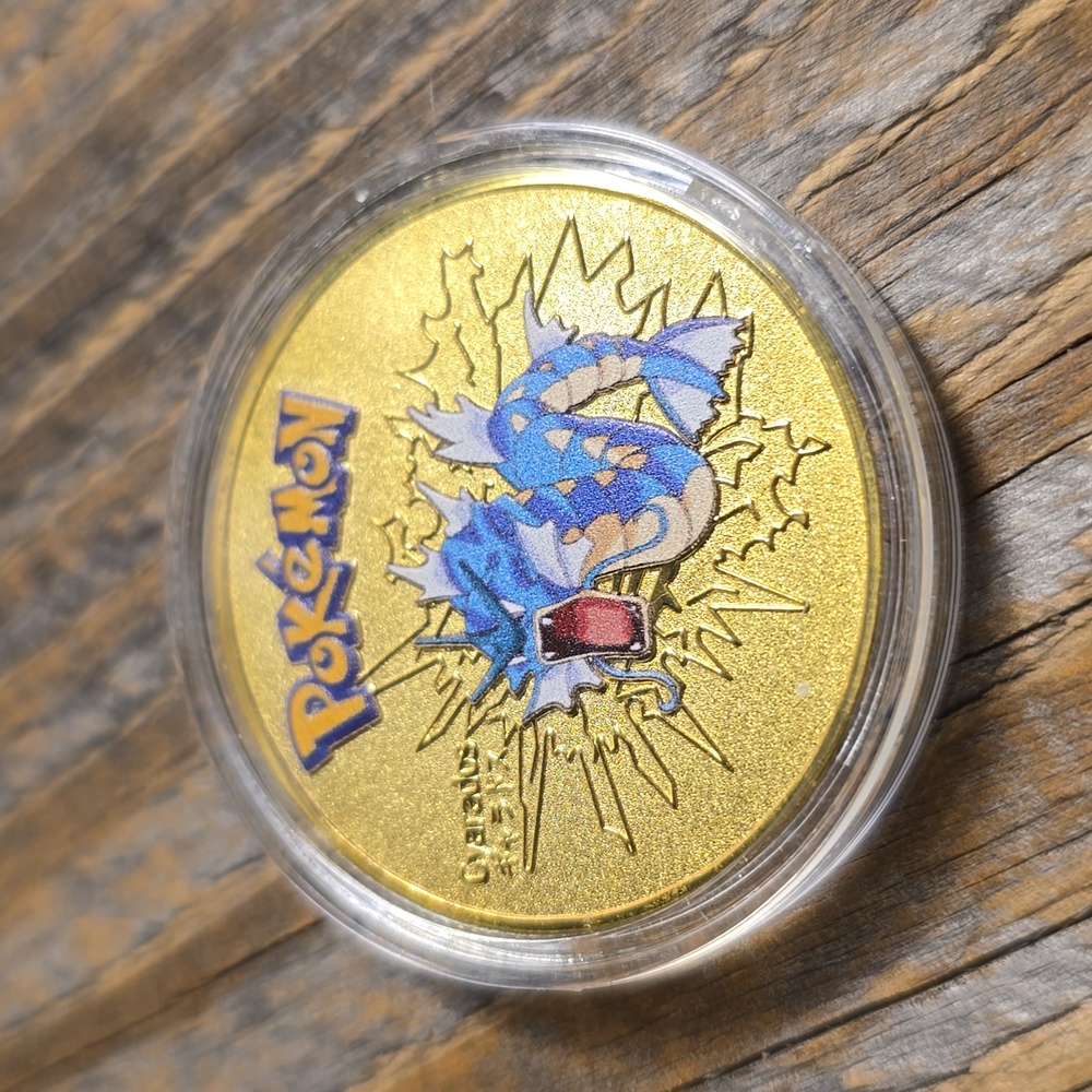 Pokemon Gyarados Gold Collectible Coin